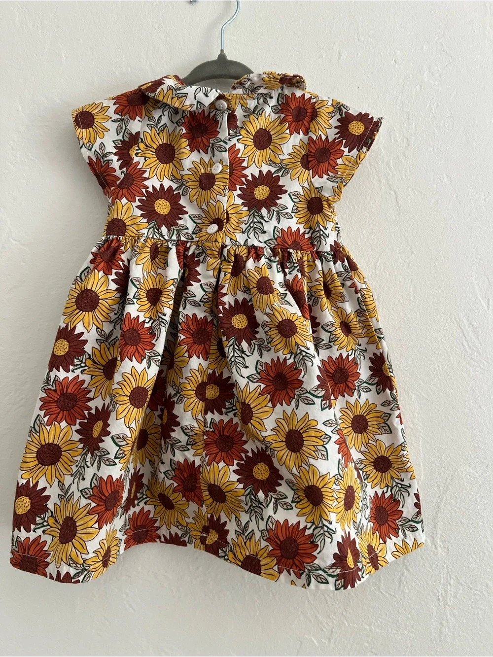 Good Lad Sunflower Dress in Yellow, Red & White